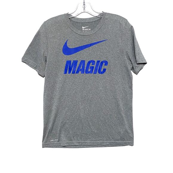 Orlando Magic Nike Shirt Swoosh Athletic Cut Dri Fit Boys L Athleisure Athletic - Picture 1 of 6
